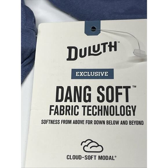 Duluth Trading Women’s Dang Soft Long Sleeve Henley Top Shirt Blue Sz Large New - Picture 7 of 9